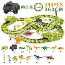 Cargar imagen en el visor de la galería, Hot Toys Car Tracks Toy Dinosaurs Car Toy Set Race Track Vehicle Children Toys
