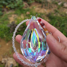 Load image into Gallery viewer, 76mm Crystal Pendant Prism Suncatcher Rainbow Maker Chandelier Part Window Hanging Ornament Home Garden Decor Figurine Xmas Gift
