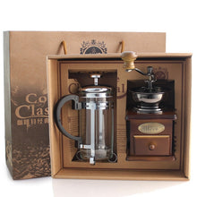 Load image into Gallery viewer, New Coffee Grinder French Press Set Coffee Utensils Activity Gift Manually Operated Coffee Grinder Coffee Grinder Gift Set
