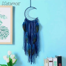 Load image into Gallery viewer, Half-moon Dream Catcher Handmade Dream Catcher Wall Hanging Decoration
