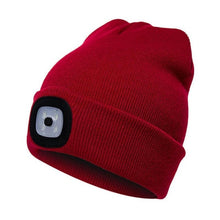 Cargar imagen en el visor de la galería, Hot Christmas Gifts Adult/Kids Hat LED Lighted Beanie Cap Hip Hop Knit Hat Hunting Running
