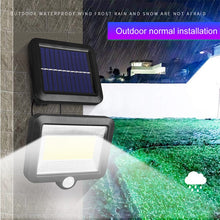 Cargar imagen en el visor de la galería, COB 120LED Solar Motion Sensor Wall Light Outdoor Waterproof Garden Lamp Solar Lamp Street Lamp Garden Decoration Dropshipping
