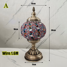 Cargar imagen en el visor de la galería, Mosaic Table Lamp Bedroom Study Romantic Style Decoration Table Lamp
