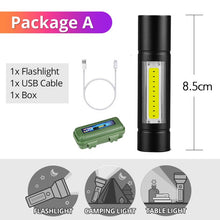 Cargar imagen en el visor de la galería, SHENYU Powerful Rechargeable Mini LED Flashlight USB Direct Charge Powerbank Cree T6 Torch Tactical 18650 Lantern Hiking Camping
