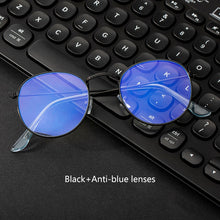 Cargar imagen en el visor de la galería, Computer Glasses Anti Blue Ray Blue Light Blocking Glasses Optical UV Blocking Gaming Filter Round Glasses
