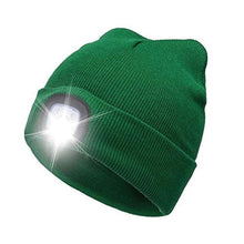 Load image into Gallery viewer, Hot Christmas Gifts Adult/Kids Hat LED Lighted Beanie Cap Hip Hop Knit Hat Hunting Running
