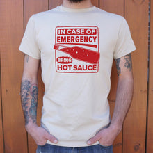 Cargar imagen en el visor de la galería, In Case of Emergency Bring Hot Sauce T-Shirt (Mens)
