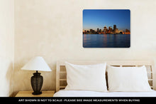 Cargar imagen en el visor de la galería, Metal Panel Print, Detroit City Skyline At Night
