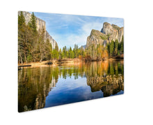 Cargar imagen en el visor de la galería, Metal Panel Print, Yosemite Lake With Waterfall On
