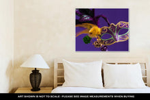 Cargar imagen en el visor de la galería, Gallery Wrapped Canvas, Mardi Gras Or Carnival Mask On Purple
