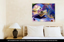 Cargar imagen en el visor de la galería, Gallery Wrapped Canvas, Abstract Painting On Subject Of Music And Rhythm
