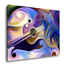 Cargar imagen en el visor de la galería, Gallery Wrapped Canvas, Abstract Painting On Subject Of Music And Rhythm
