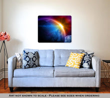 Cargar imagen en el visor de la galería, Metal Panel Print, Planet Earth With Sunrise In Space
