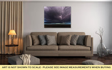 Cargar imagen en el visor de la galería, Gallery Wrapped Canvas, Amazing Supercell Lighted Up By Lightnings At Dusk
