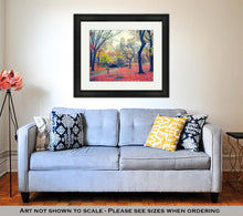 Load image into Gallery viewer, Framed Print, Central Park At Rainy Morning New York City USA
